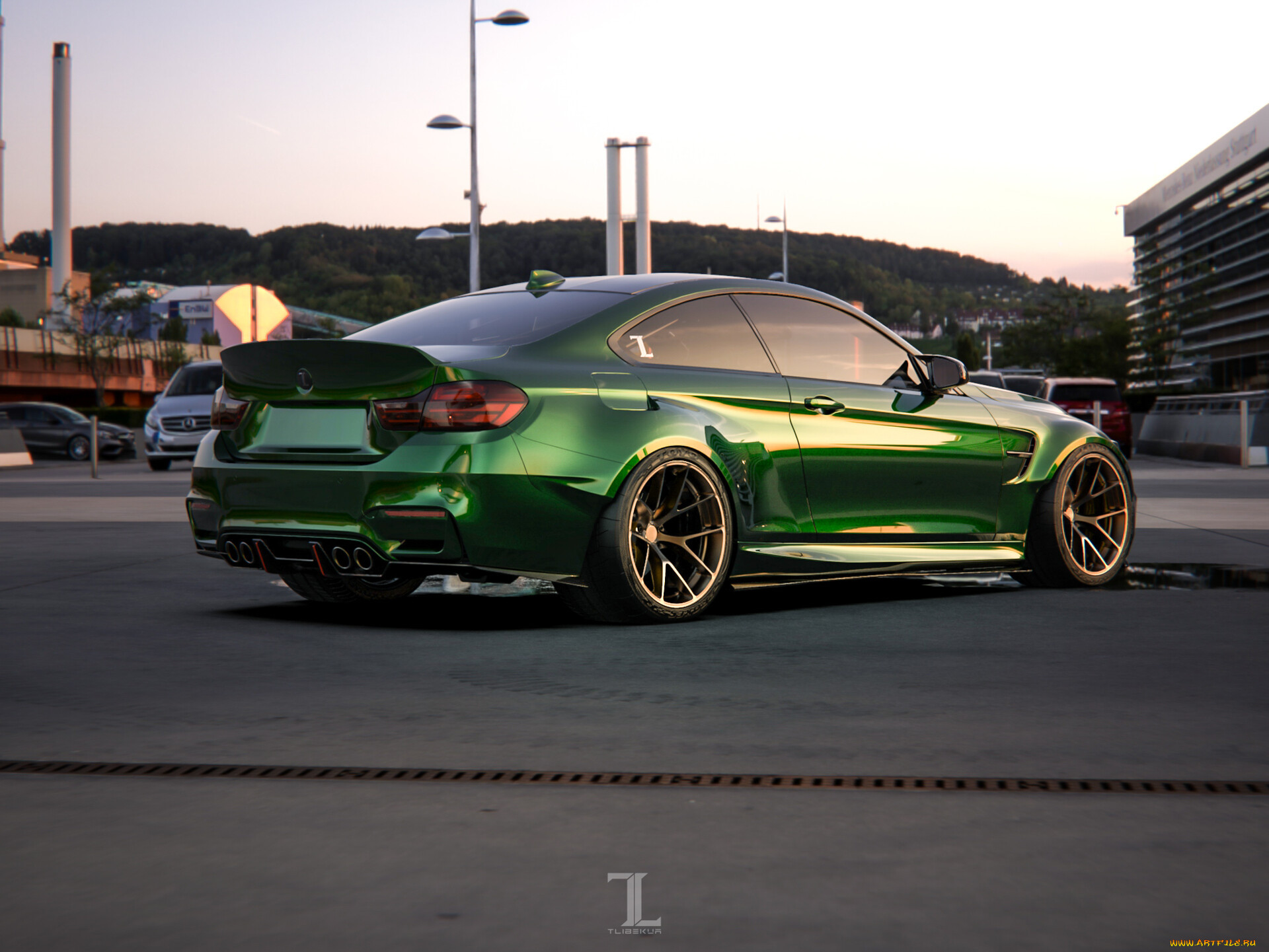 , 3, bmw, m4, widebody, kit, full, throttle, stance, tuning